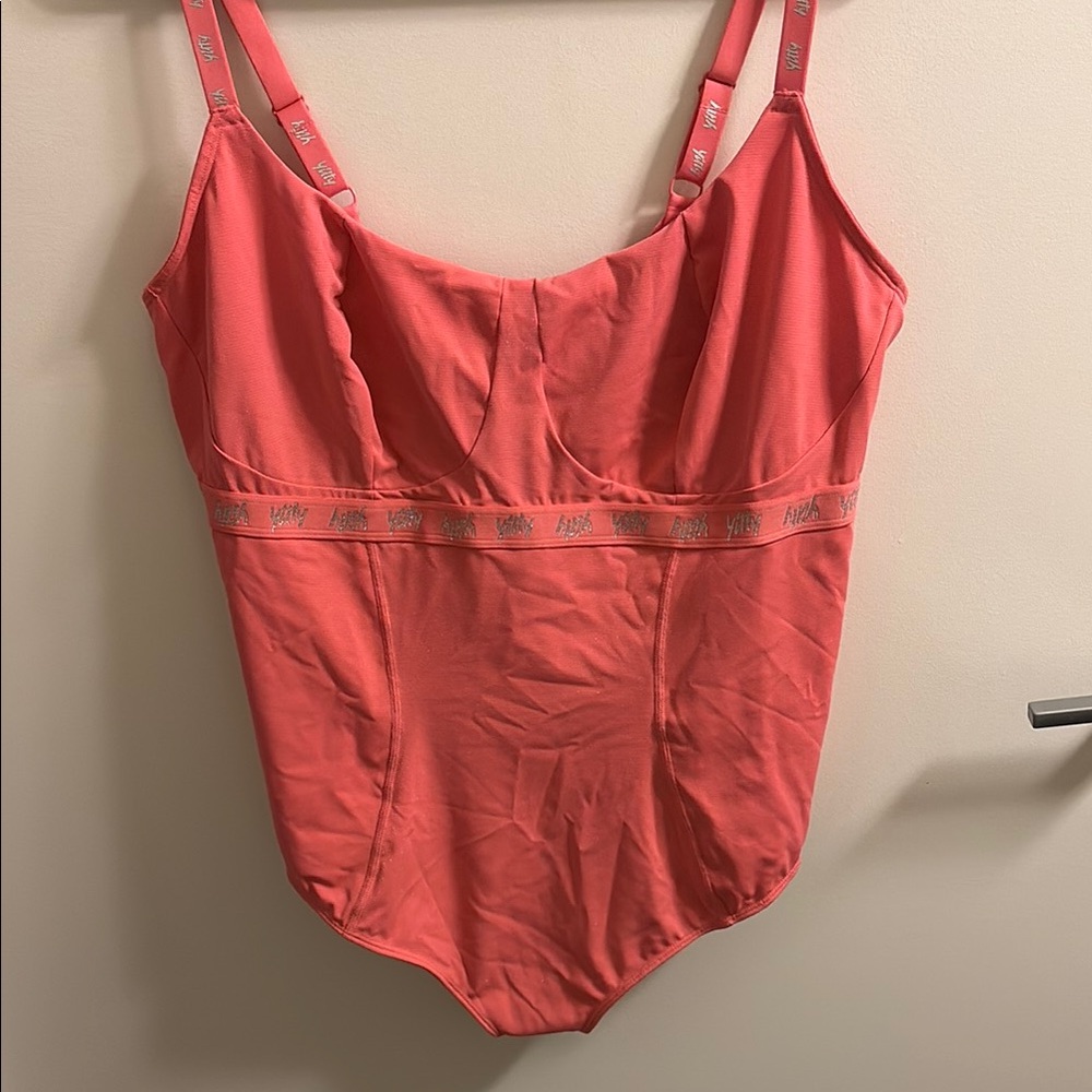 YITTY Pink Shapewear Set with Adjustable Straps